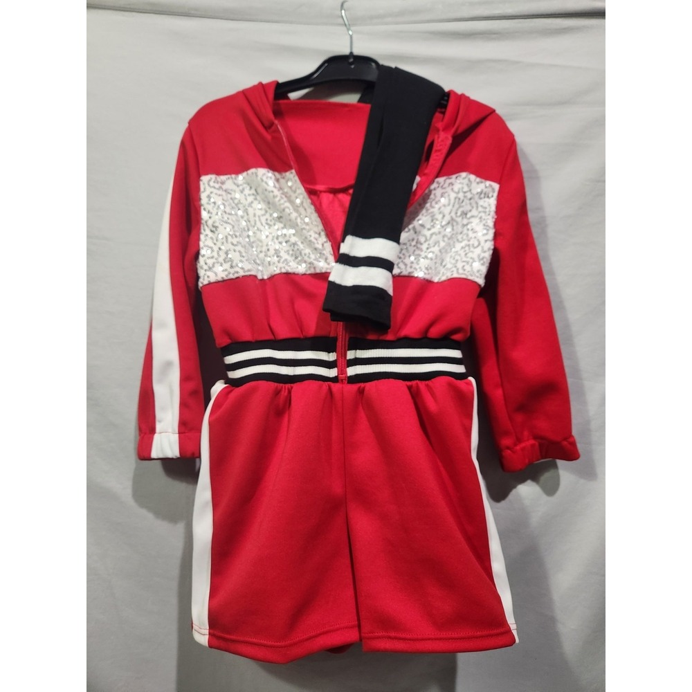 Weissman One Piece Shorts and‎ Hooded Sequined Zip Up Style 14199 MC Racing Gear